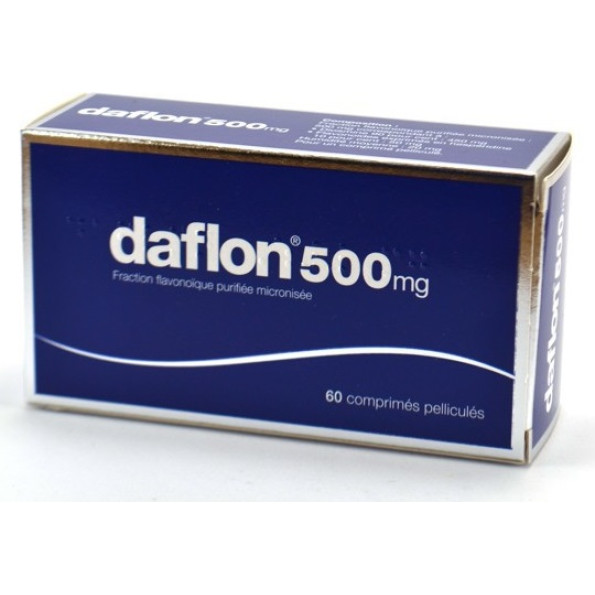 Daflon 500, 500 mg x 60 comp rev | Farmácia Mirafoz